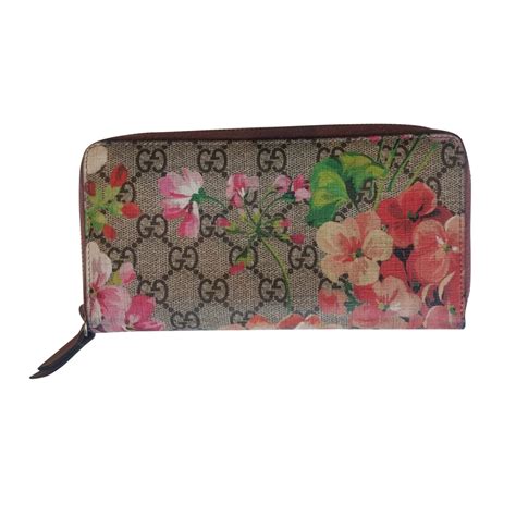 gucci wallet blue and flowery|Gucci wallet female.